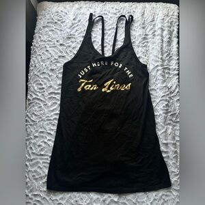 Xhilaration Black Coverup with Gold Text